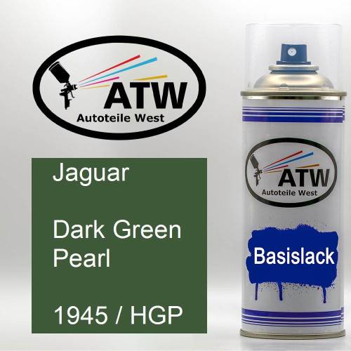 Jaguar, Dark Green Pearl, 1945 / HGP: 400ml Sprühdose, von ATW Autoteile West.